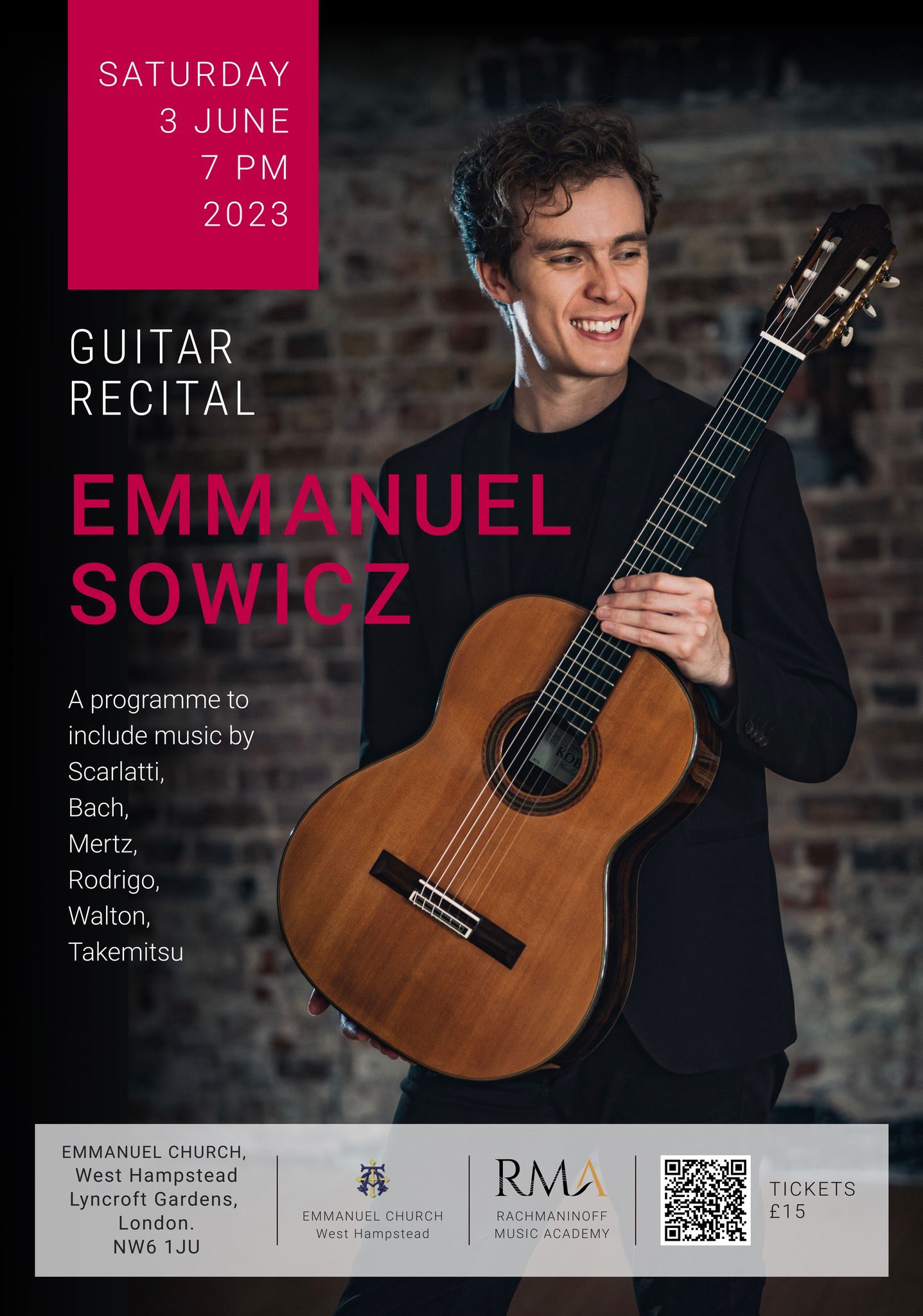 Emmanuel Sowicz en concierto en Londres